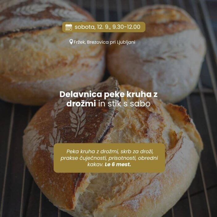 fržek glutenska delavnica peke z drožmi kruh