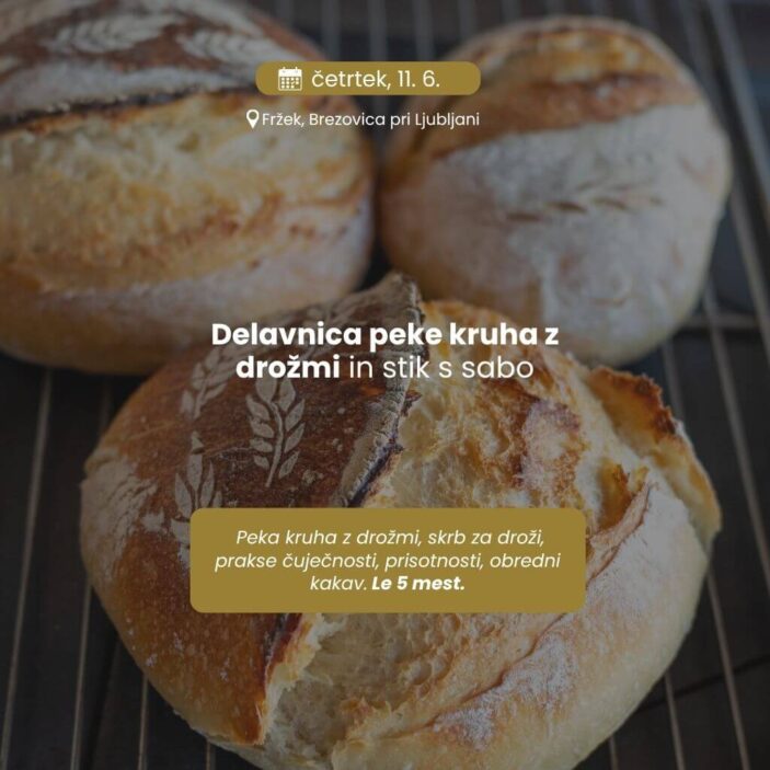 fržek glutenska delavnica peke z drožmi kruh